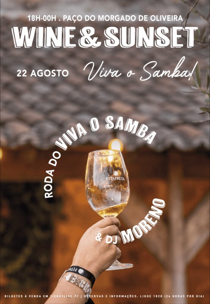 Cartaz: Wine & Sunset | Viva o Samba!