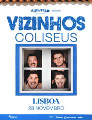 Cartaz: VIZINHOS AO VIVO NOS COLISEUS