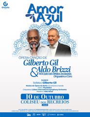Cartaz: AMOR AZUL | GILBERTO GIL & ALDO BRIZZI