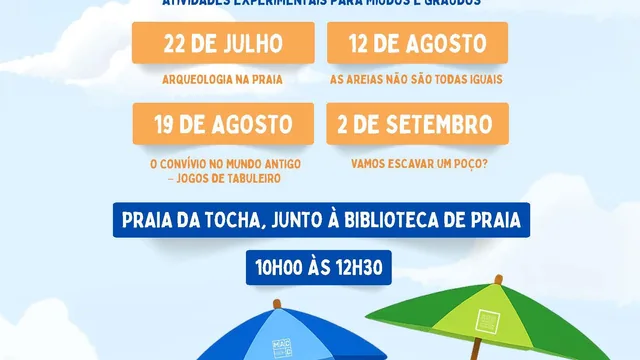 Cartaz: Os Museus vão à praia!