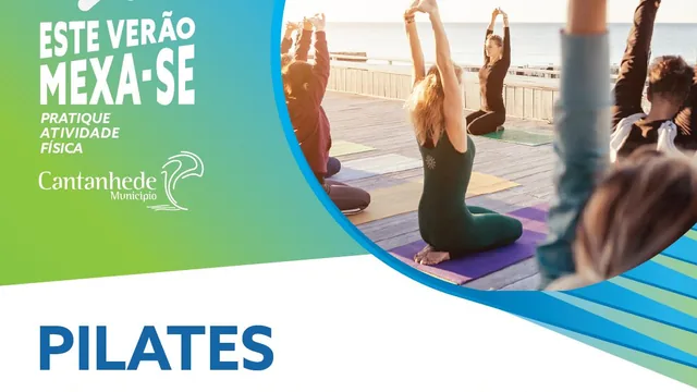 Cartaz: Este Verão Mexa-se! Na Praia da Tocha - PILATES com LFitness