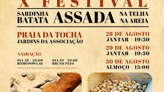 Imagem: X Festival da Sardinha Assada na Telha e da Batata Assada na Areia