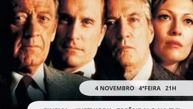 Imagem: Clássica - Cinema "Network: Escândalo na TV", de Sidney Lumet - Ciclo Gente da N