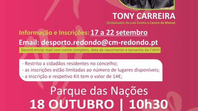 Cartaz: Corrida Sempre Mulher | 18 de outubro | Parque das Nações (Lisboa)