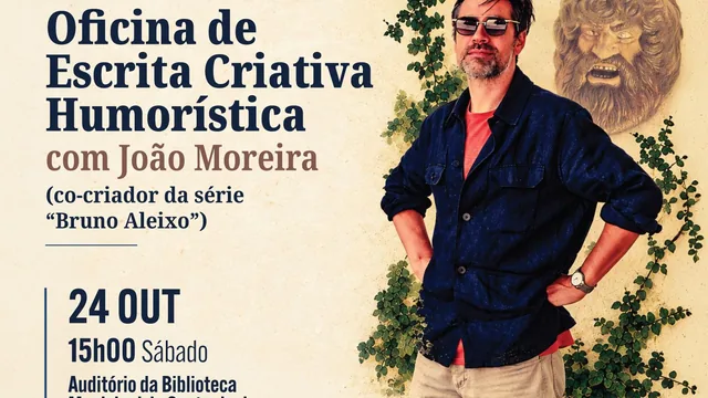 Imagem: Oficina de Escrita Criativa Humorística dada por João Moreira