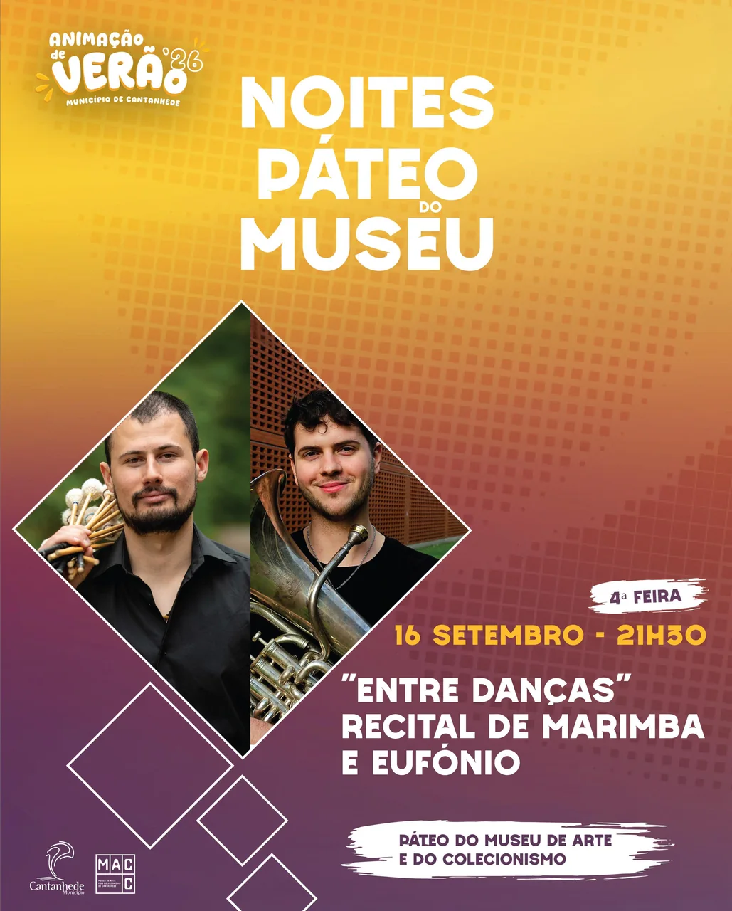 Imagem: Animação de Verão: "Entre Danças" - Recital para Marimba e Eufónio