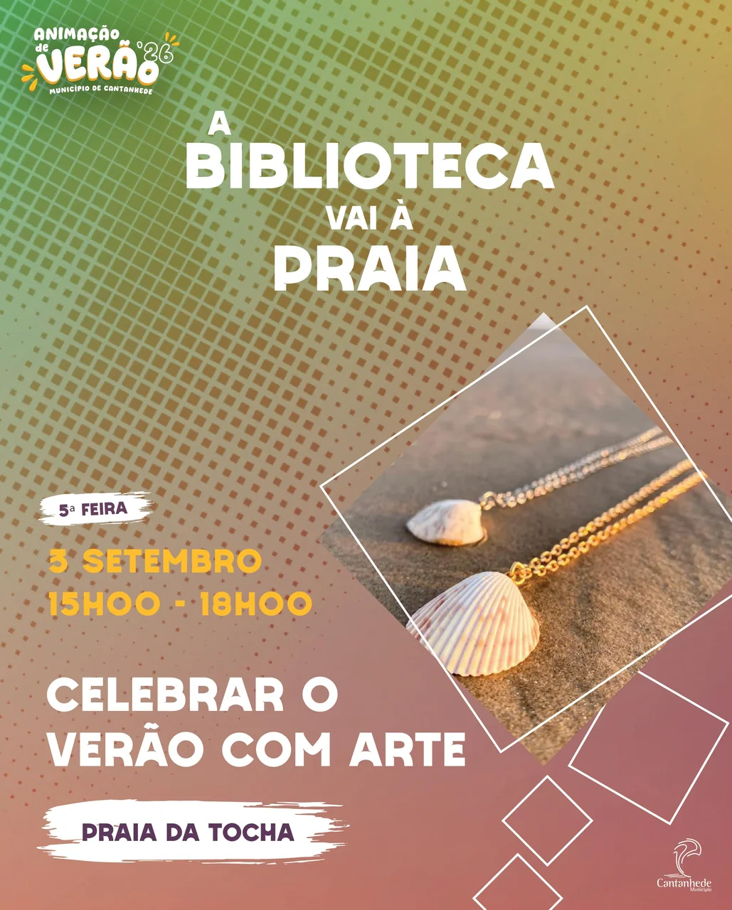 Imagem: A Biblioteca vai à Praia! Celebrar o Verão com Arte