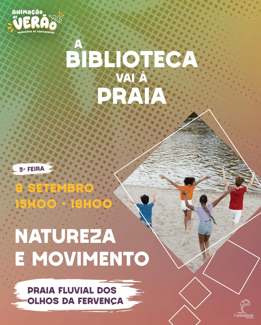 Imagem: A Biblioteca vai à Praia! Natureza e Movimento