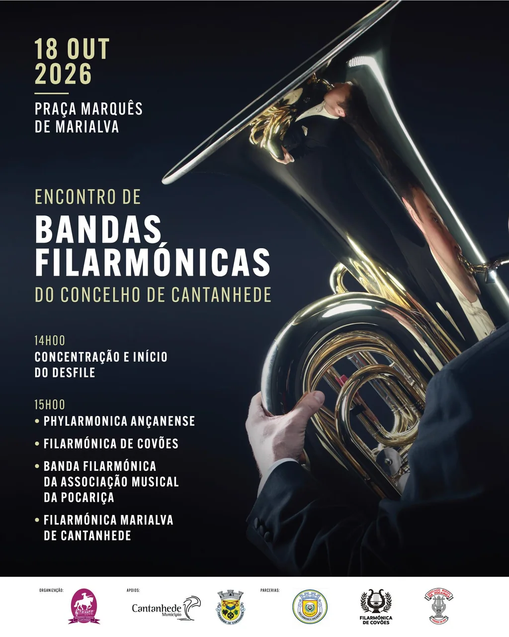 Imagem: Encontro de Bandas Filarmónicas do concelho de Cantanhede
