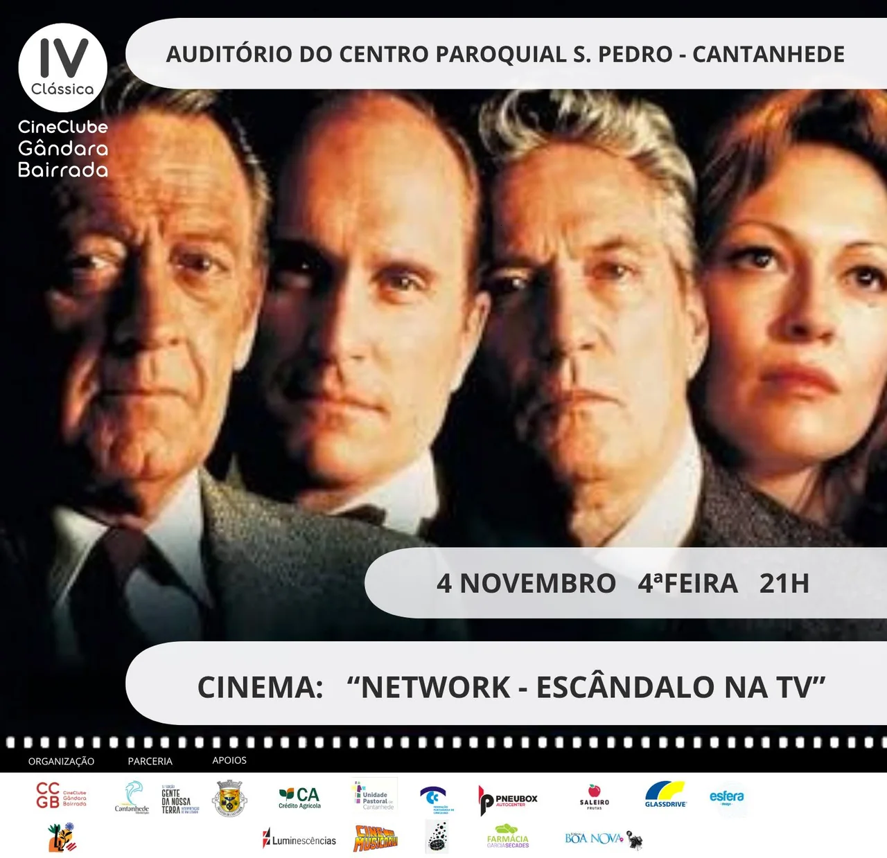 Imagem: Clássica - Cinema "Network: Escândalo na TV", de Sidney Lumet - Ciclo Gente da N