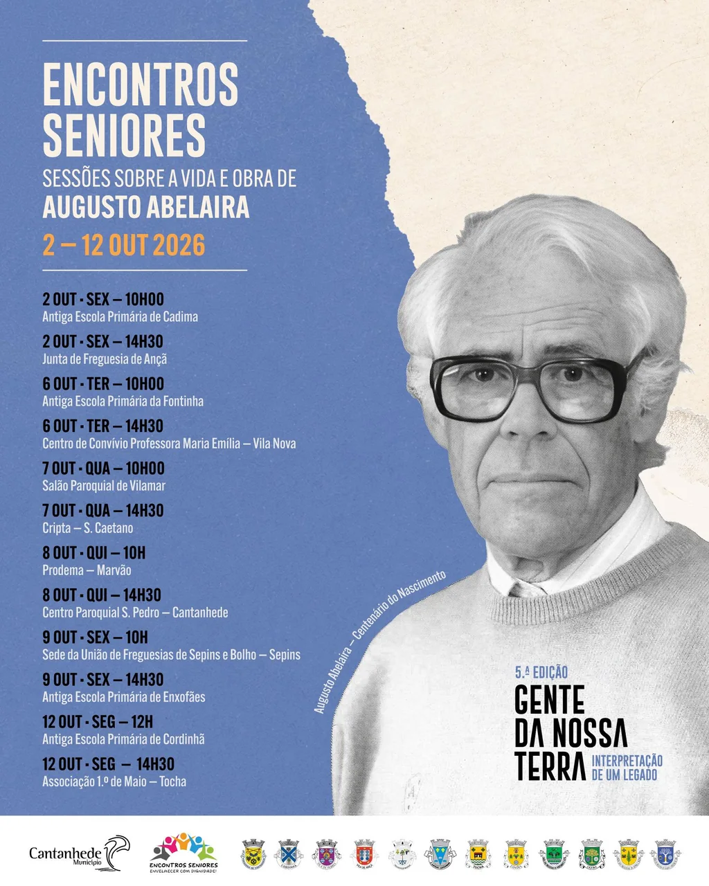 Imagem: Encontros Seniores “Envelhecer com Dignidade” - Sessões sobre a vida e obra de A