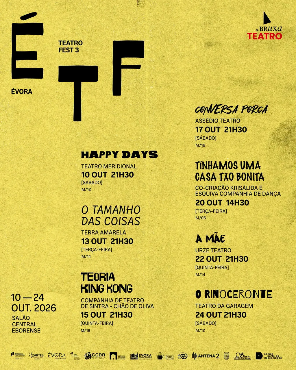 Cartaz: ÉVORA TEATRO FEST 3