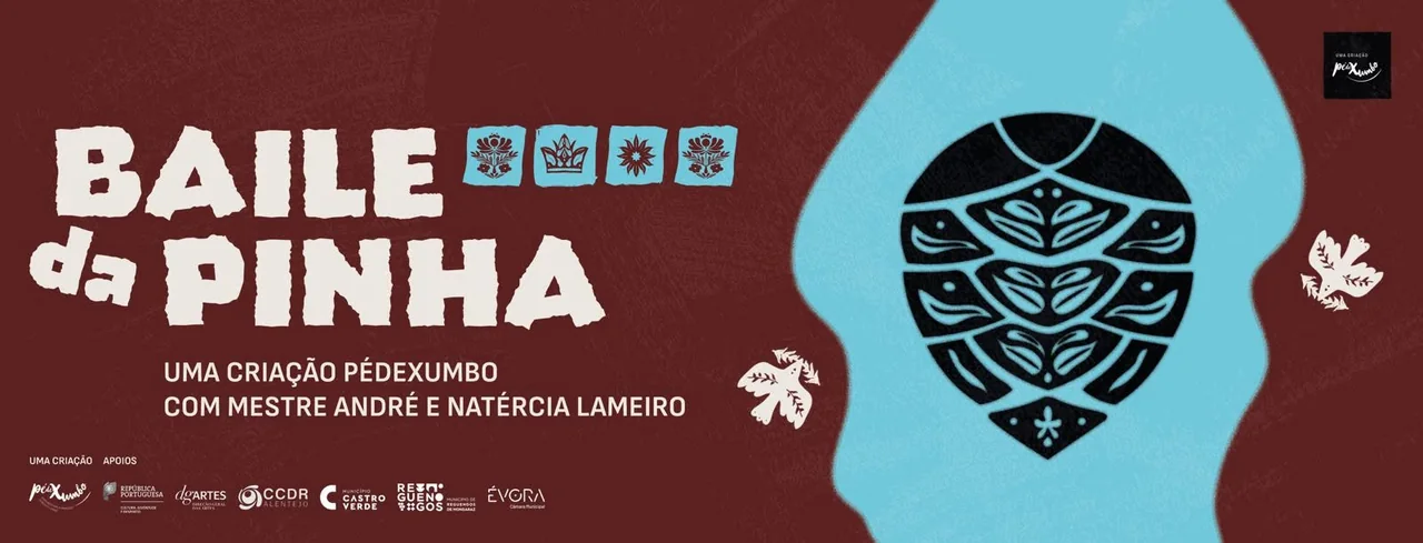 Cartaz: BAILE DA PINHA com Mestre André e Natércia Lameiro