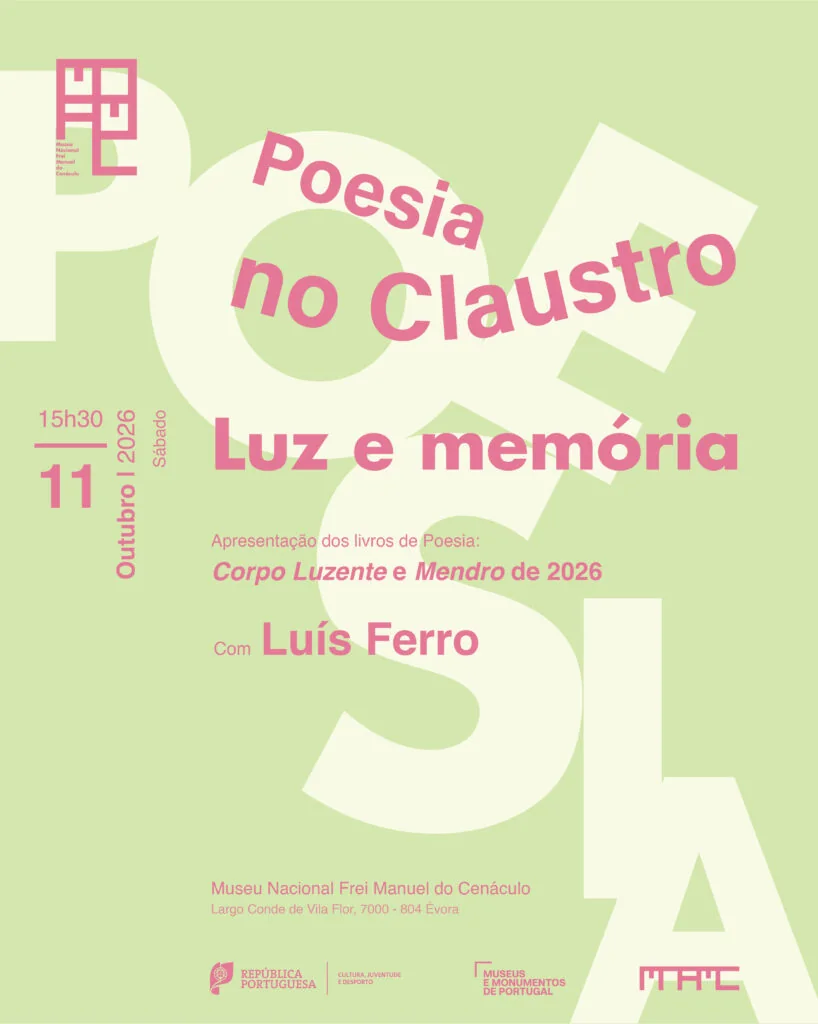 Cartaz: Ciclo «Poesia no Claustro» | Luz e memória